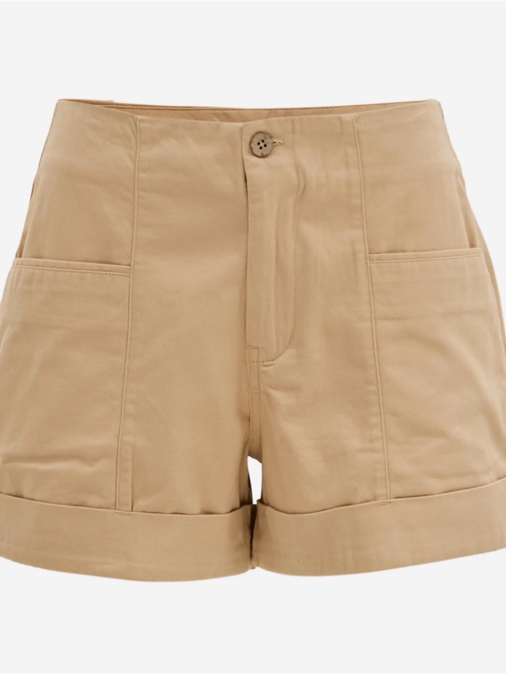 O'Neill High-Waist Tan Utility Shorts